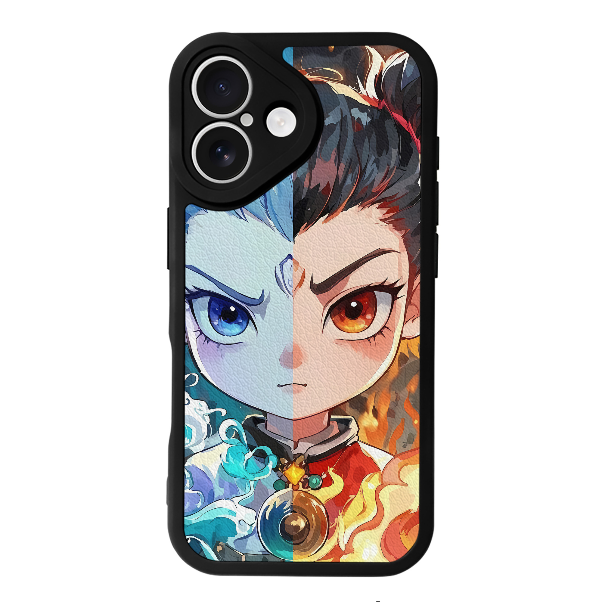 （画像用） Ne Zha 2 ナタ 魔童の大暴れ 【iPhone 16シリーズ対応】シリコンスマホケース（レザー調） 材質：シリコン